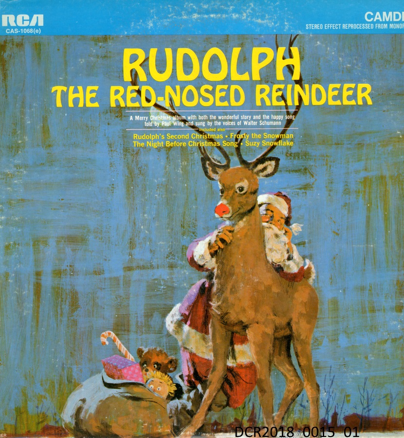 Langspielplatte, LP, Rudolph the Red-nosed Reindeer ("dc-r" docu center ramstein RR-F)