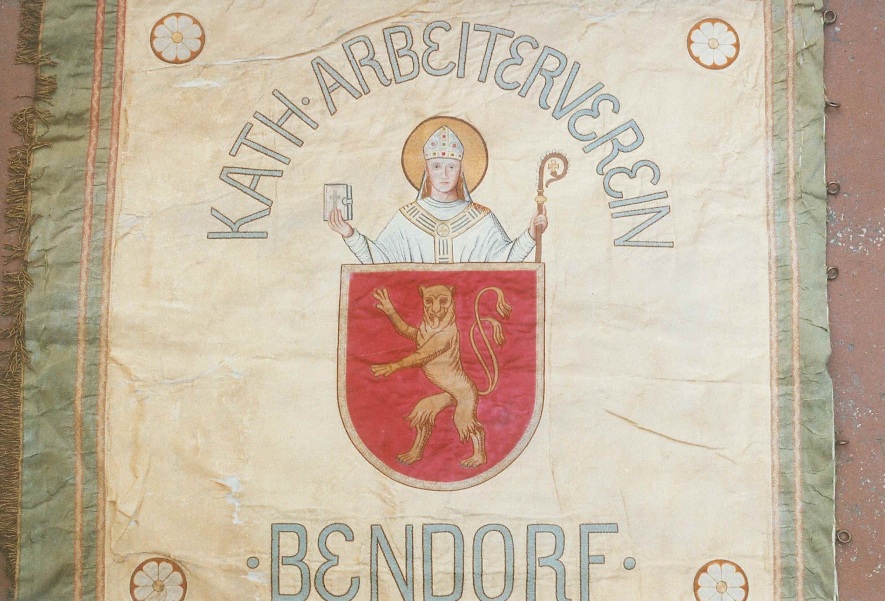 Fahne des katholischen Arbeitervereins Bendorf, 1923 (REM CC BY-NC-SA)