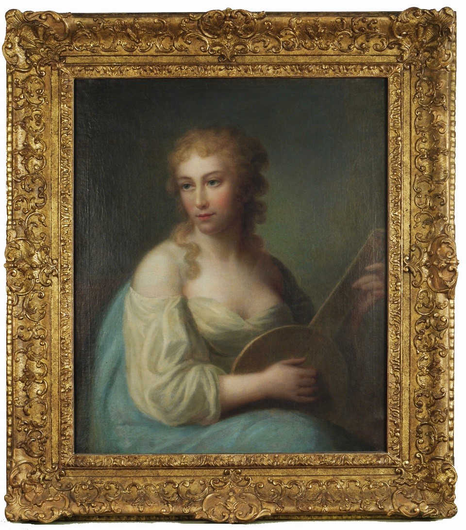 Porträt einer Dame mit Laute, sign./dat. 1742 (Historisches Museum der Pfalz, Speyer CC BY)