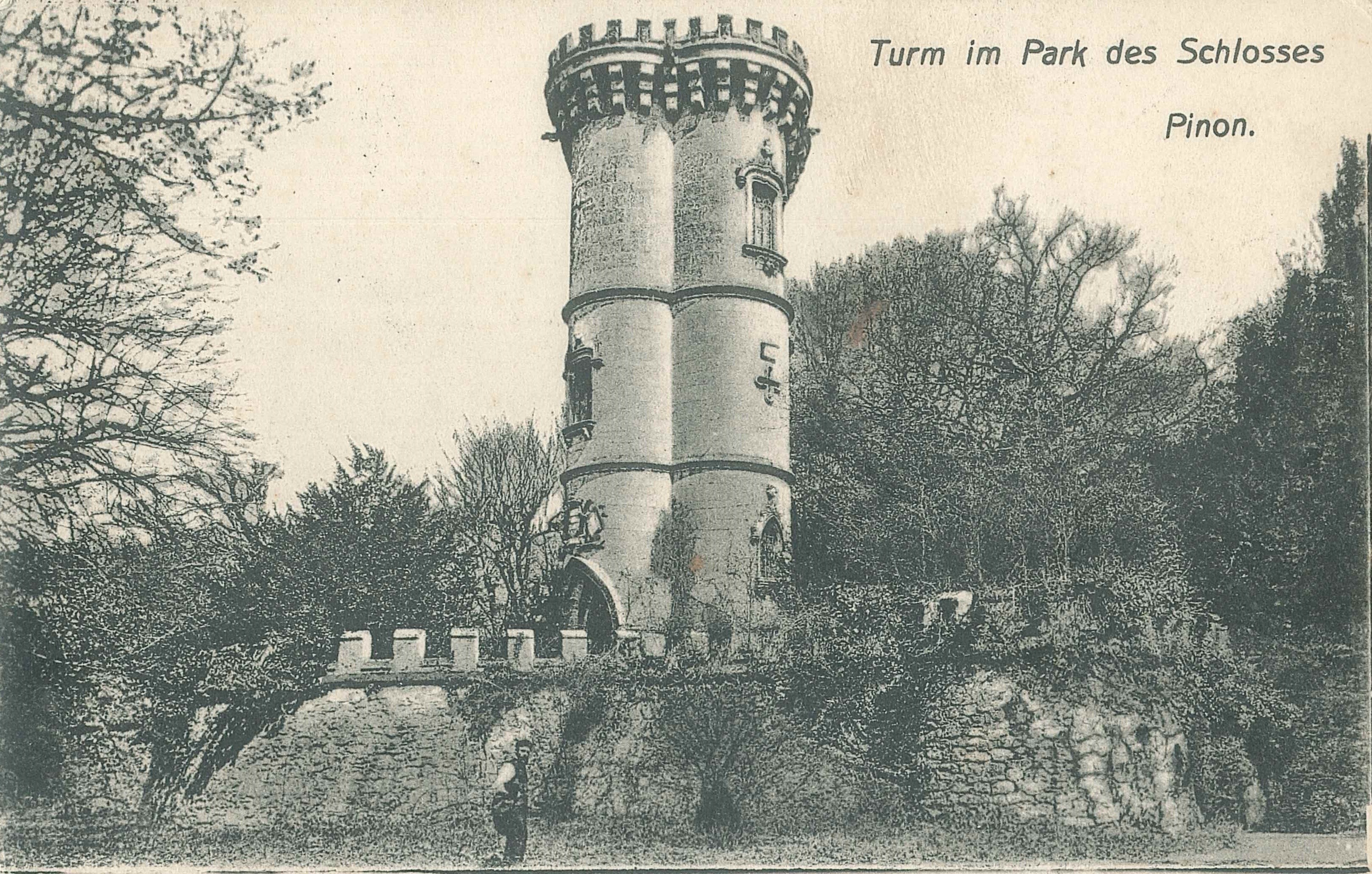 Feldpostkarte, Park von Schloss Pinon, Frankreich 1915 (REM CC BY-NC-SA)