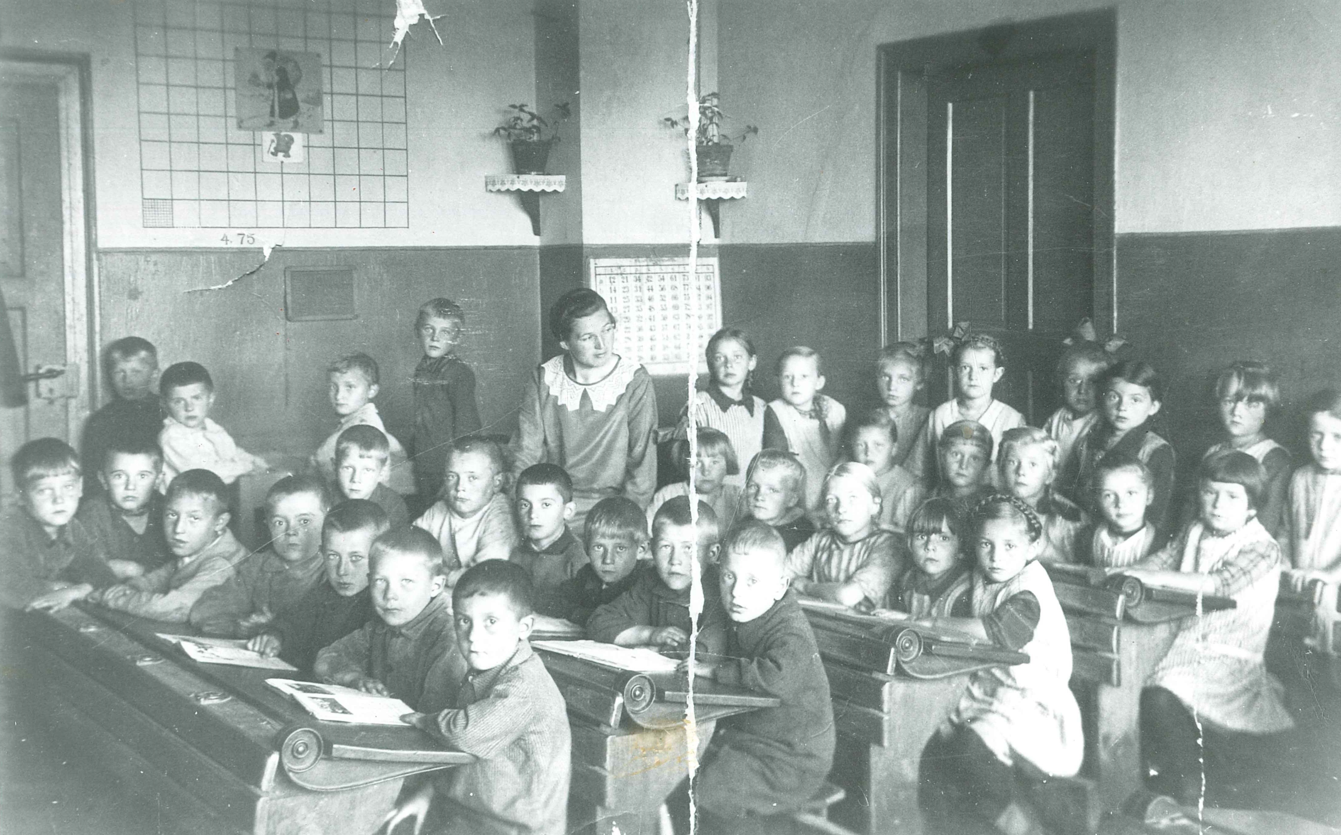 Klassenzimmer, Katholische Schule "Schönblick", Bendorf-Stromberg, 1934 (REM CC BY-NC-SA)