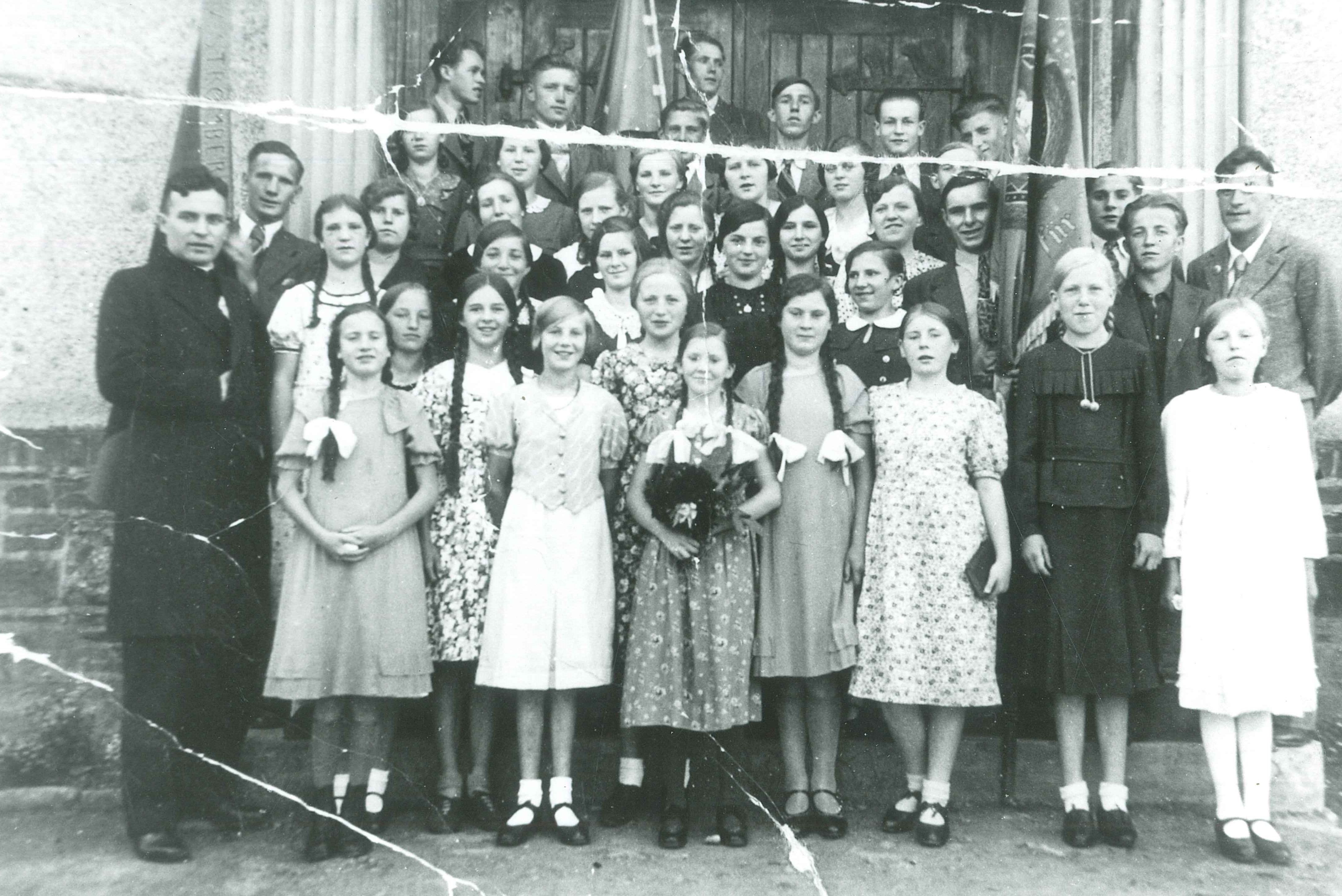 Konfirmandengruppe, katholische Schule "Schönblick", Bendorf-Stromberg (REM CC BY-NC-SA)