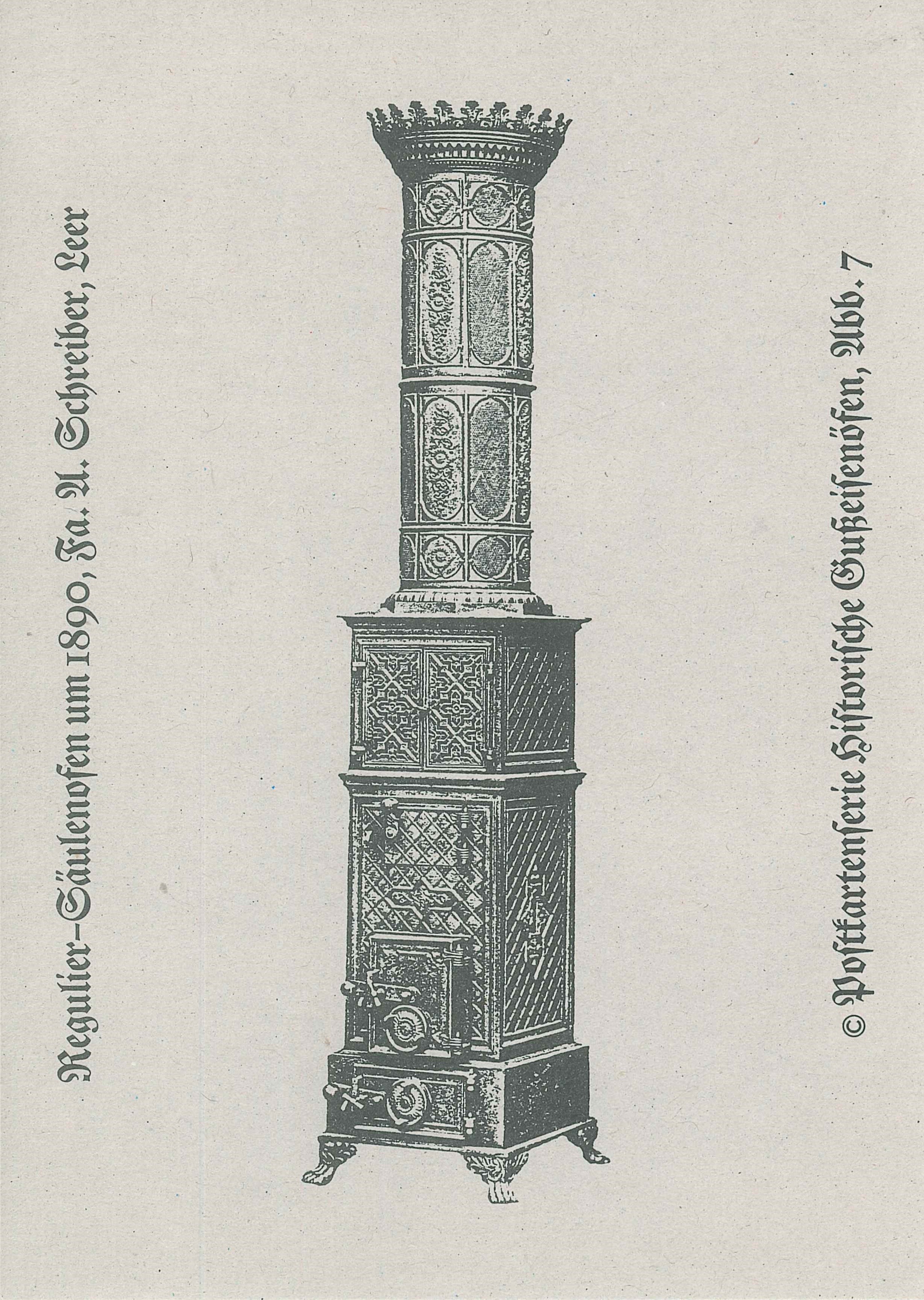 Postkartenserie "Historische Gußeisenöfen, Abb. 7", Deutsches Eisenofenmuseum, Neu-Ulm (REM CC BY-NC-SA)