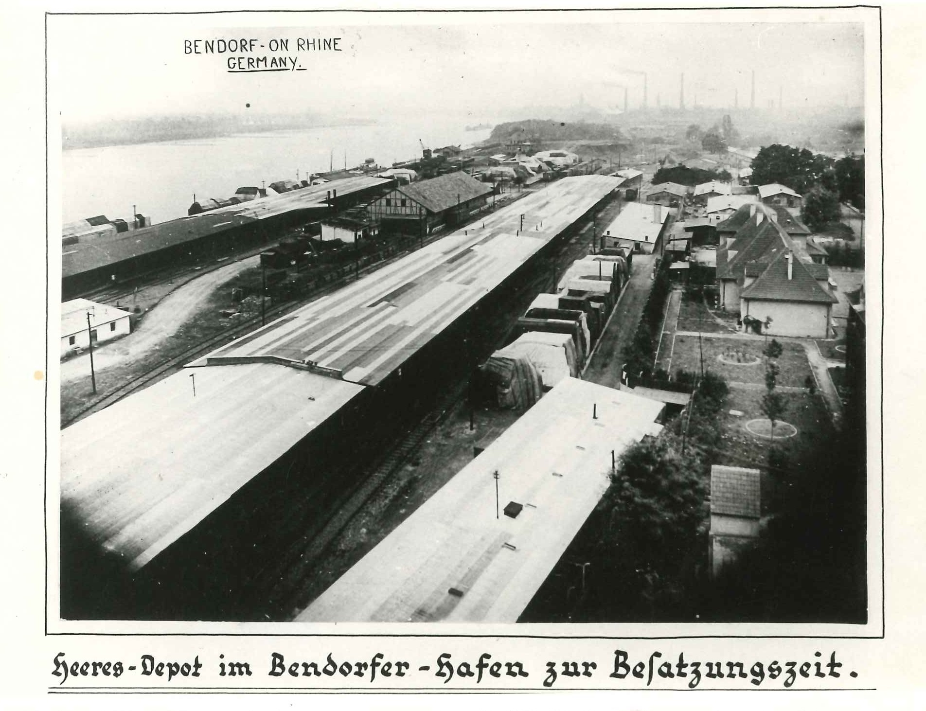 Rheinhafen Bendorf, amerikanisches Militärdepot 1920 (REM CC BY-NC-SA)