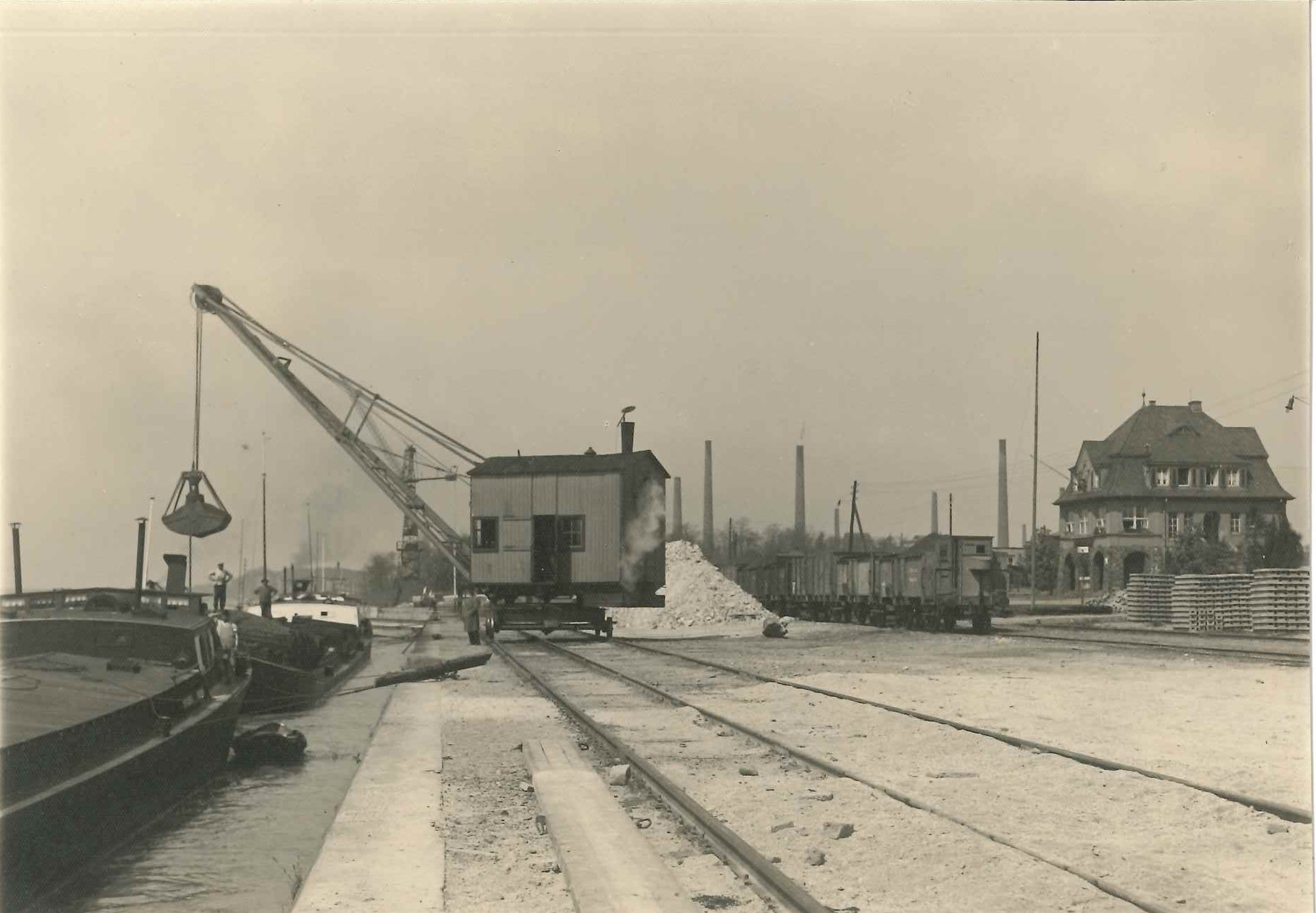 Rheinhafen Bendorf um 1930 (REM CC BY-NC-SA)