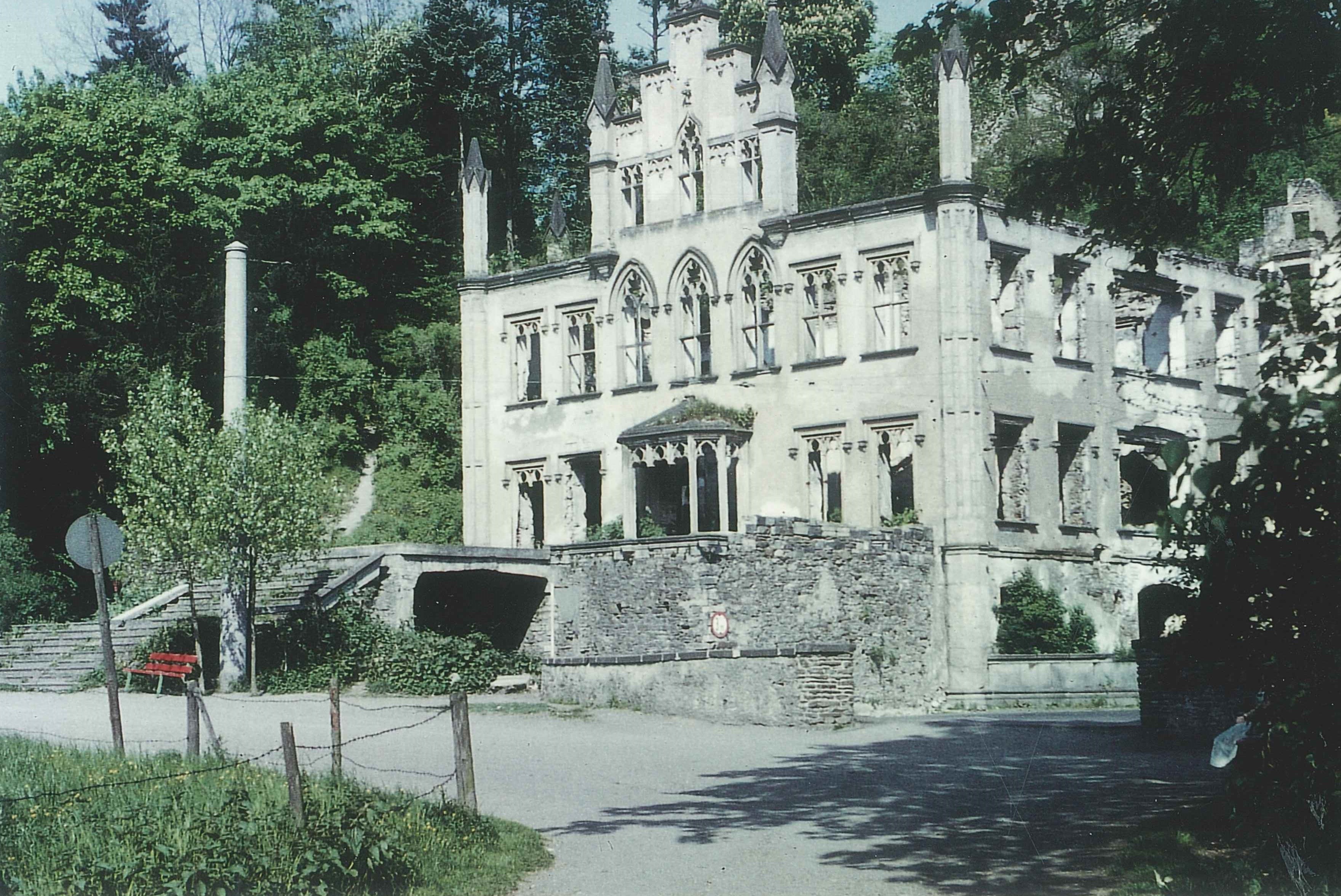 Ruine von Schloß Sayn, 1960 (REM CC BY-NC-SA)
