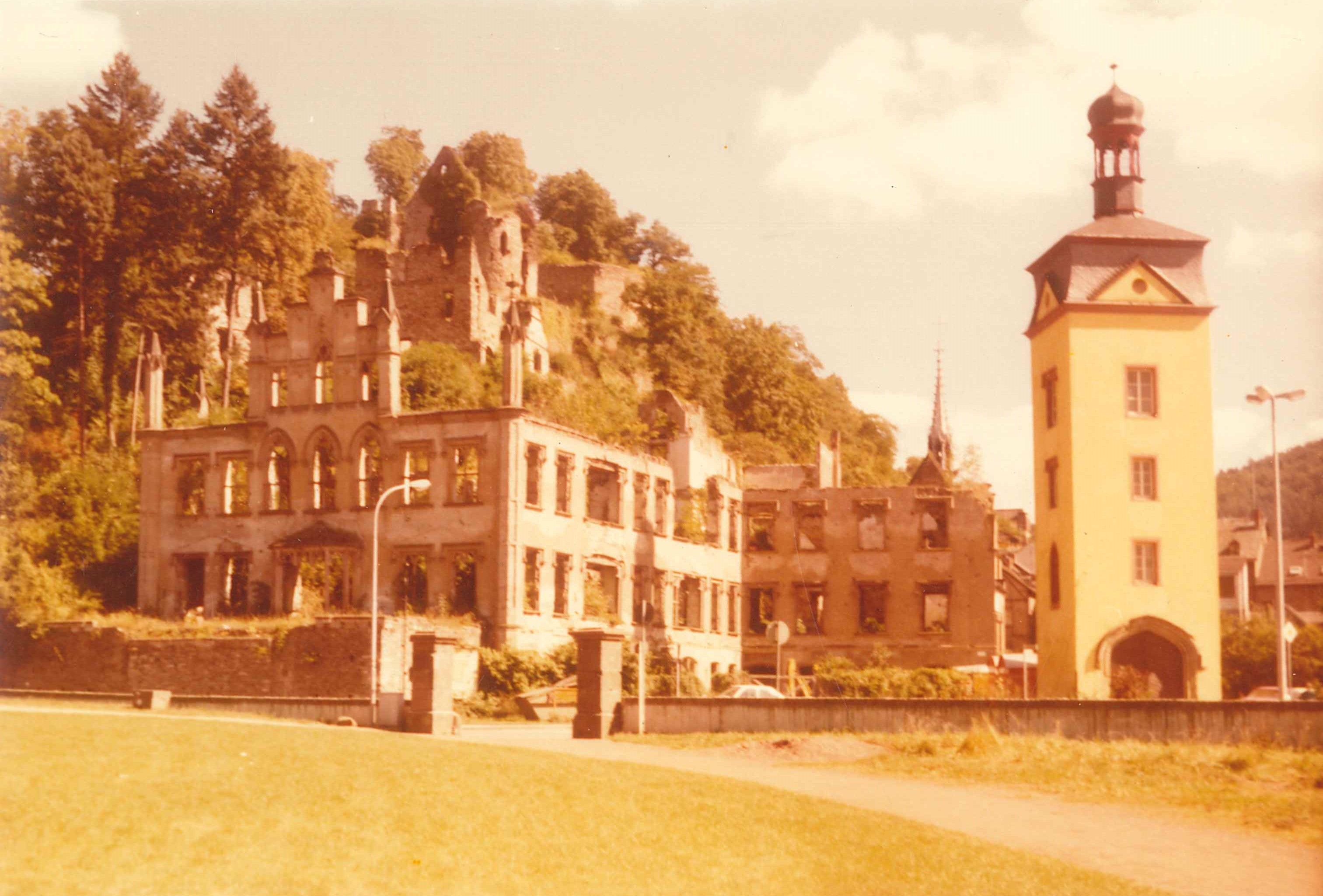 Ruine von Schloß Sayn, 1975 (REM CC BY-NC-SA)