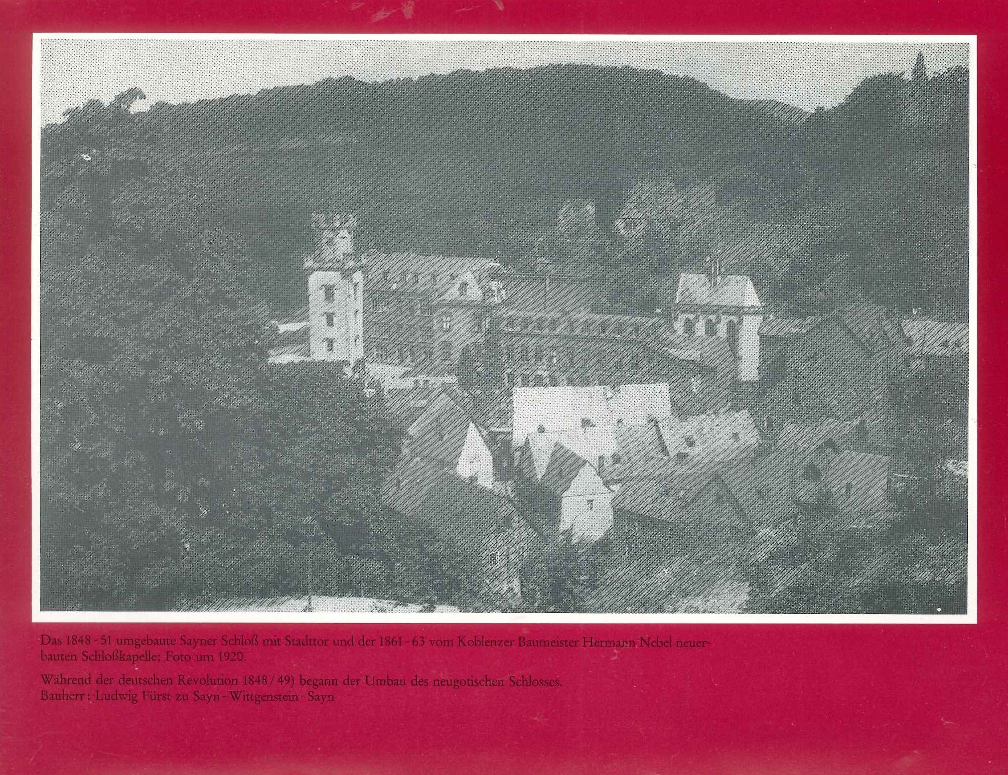 Blick auf Schloss Sayn, 1920 (REM CC BY-NC-SA)