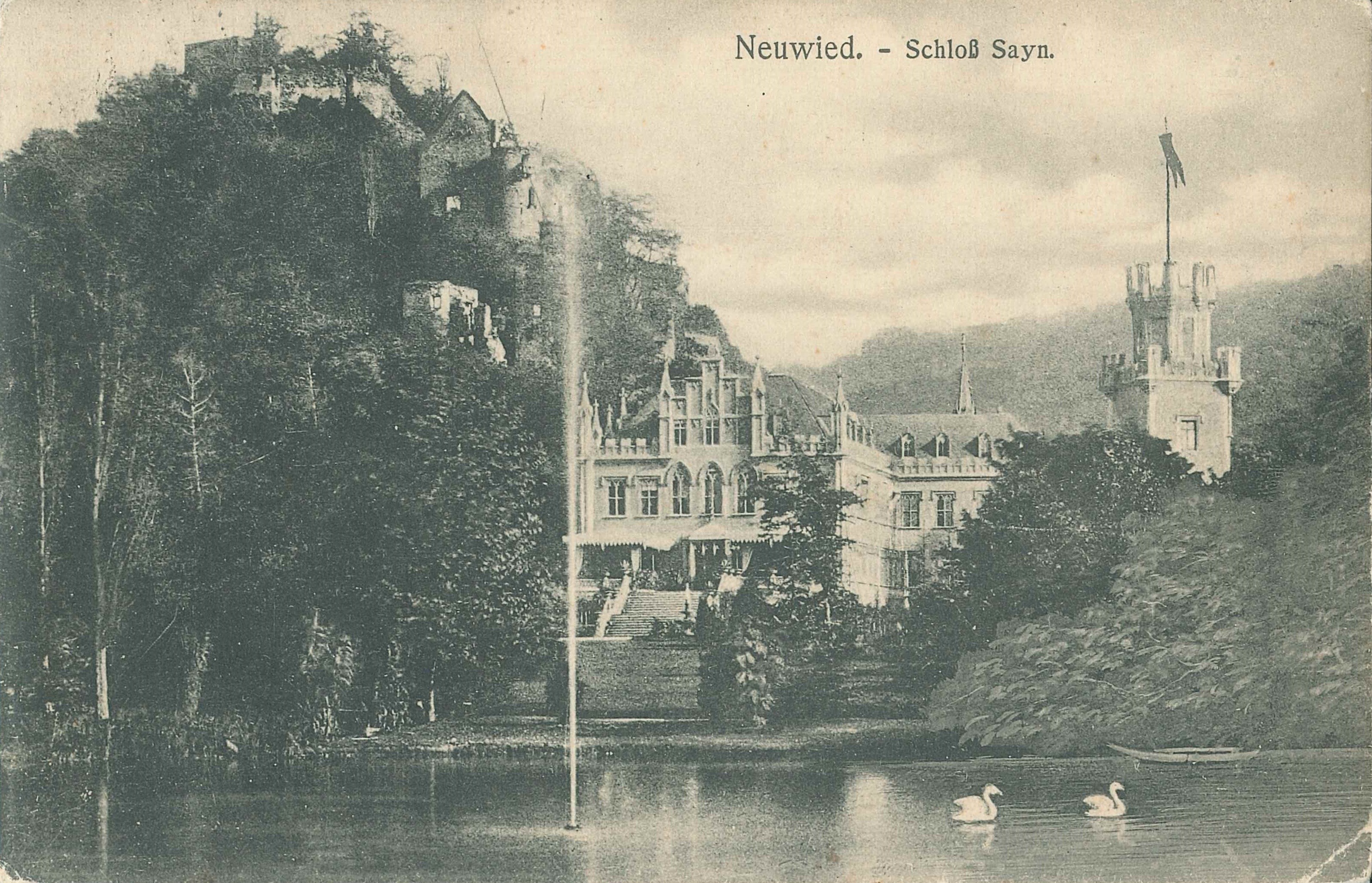 Blick auf Schloss Sayn, Bendorf-Sayn, 1900 (REM CC BY-NC-SA)