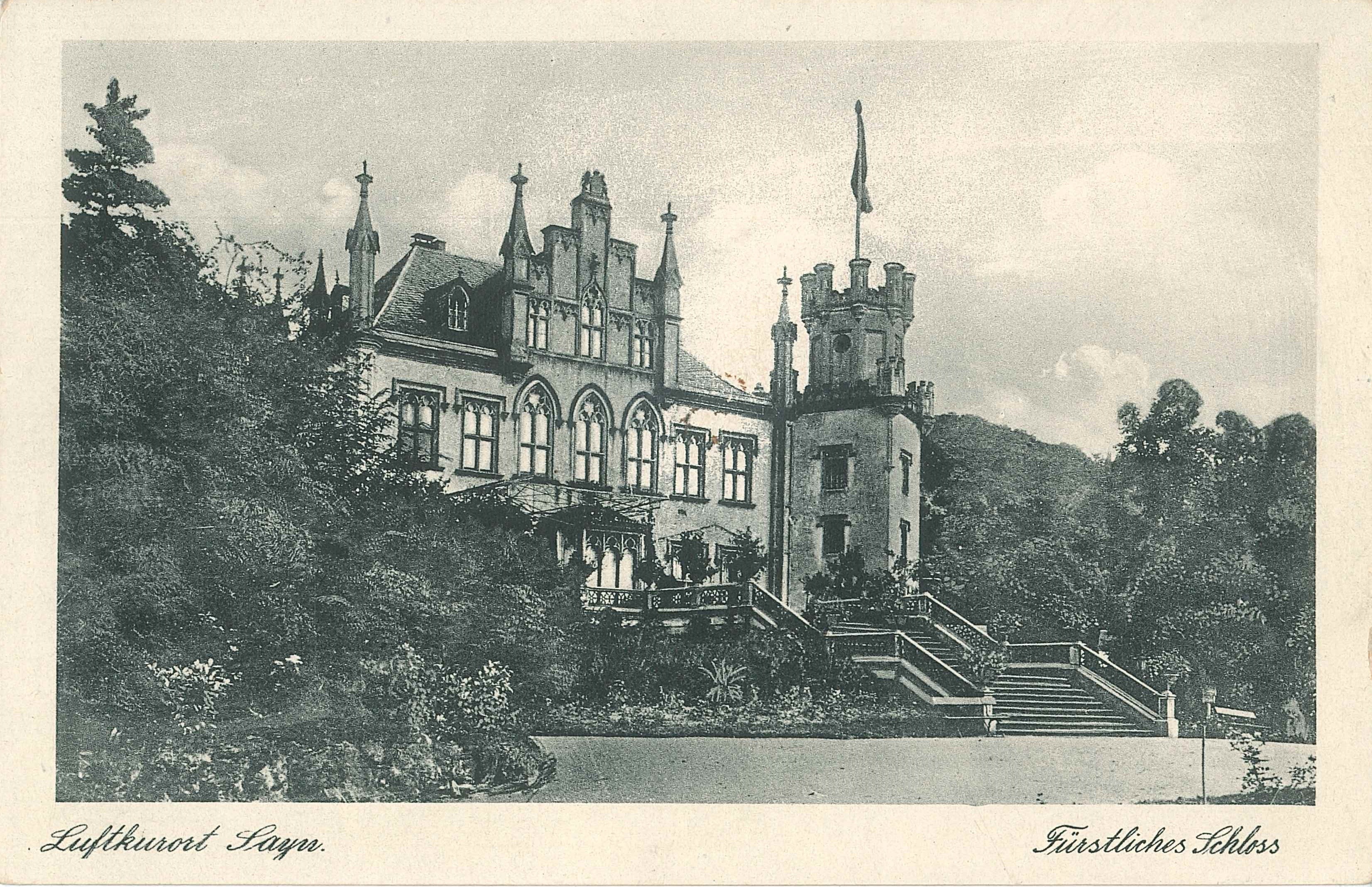 Blick auf Schloss Sayn, Bendorf-Sayn, vor 1945 (REM CC BY-NC-SA)