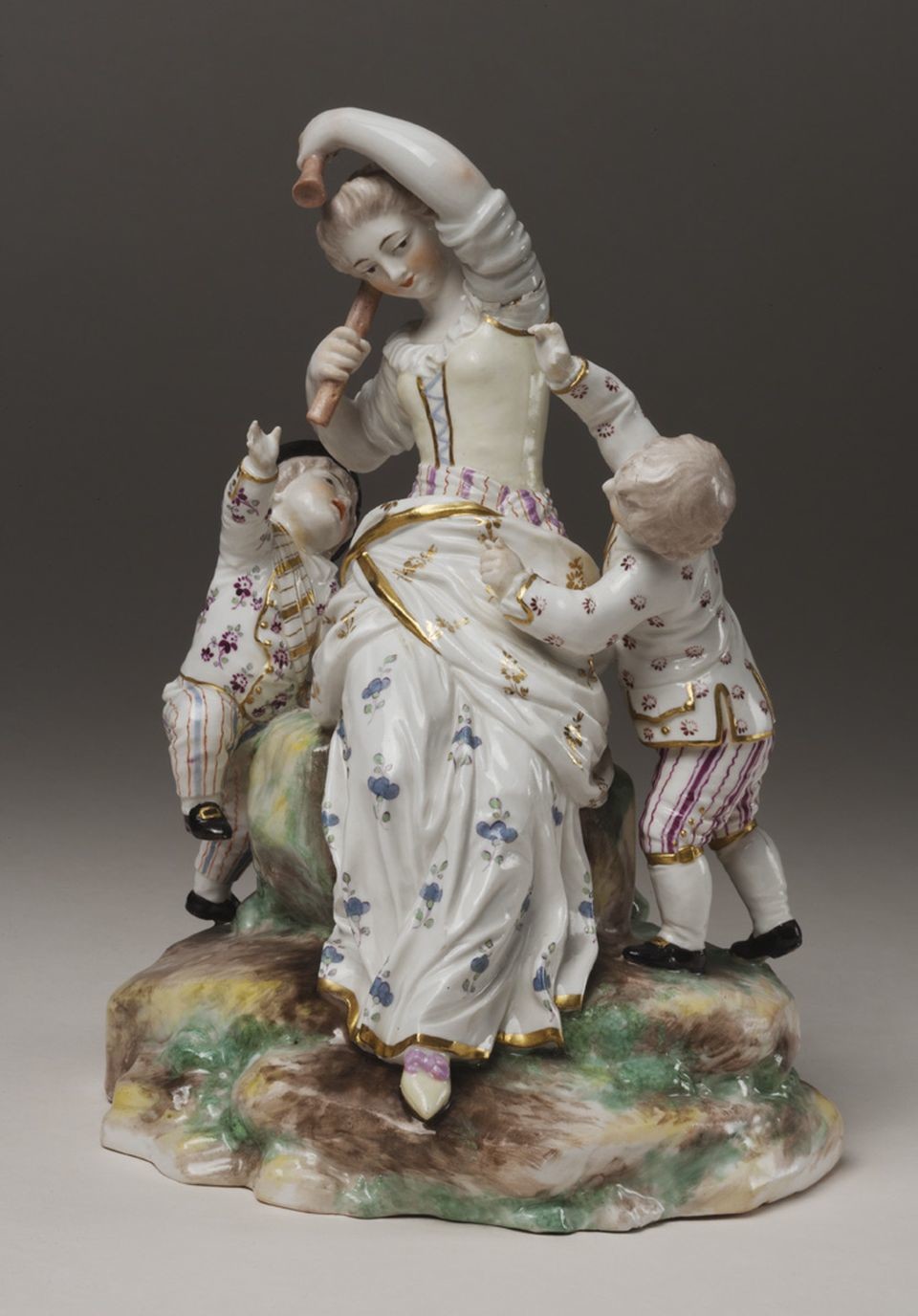Dame im Spiel mit Kindern (Historisches Museum der Pfalz, Speyer CC BY)