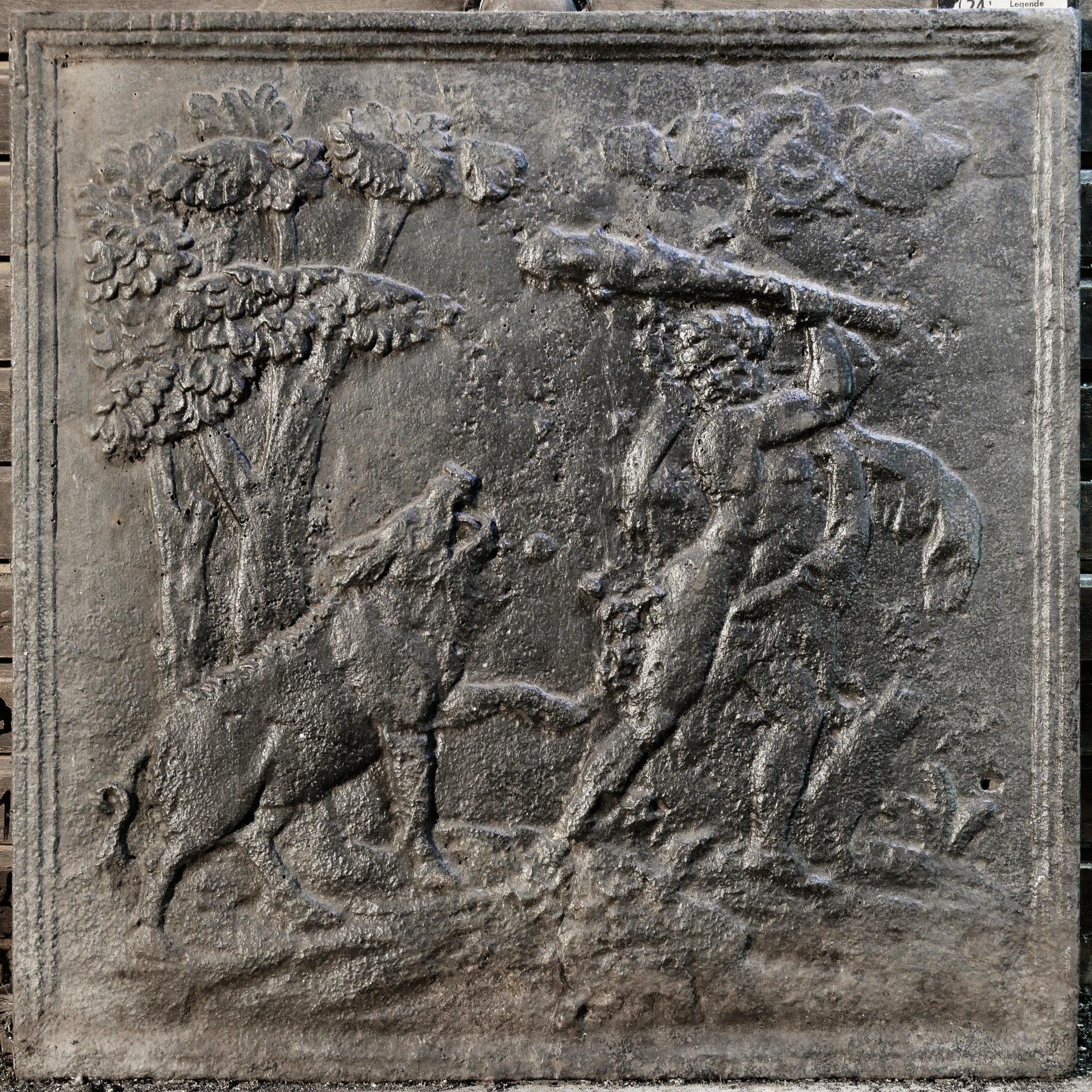 Herkules und der erymanthische Eber (Volkskunde- und Freilichtmuseum Roscheider Hof CC0)