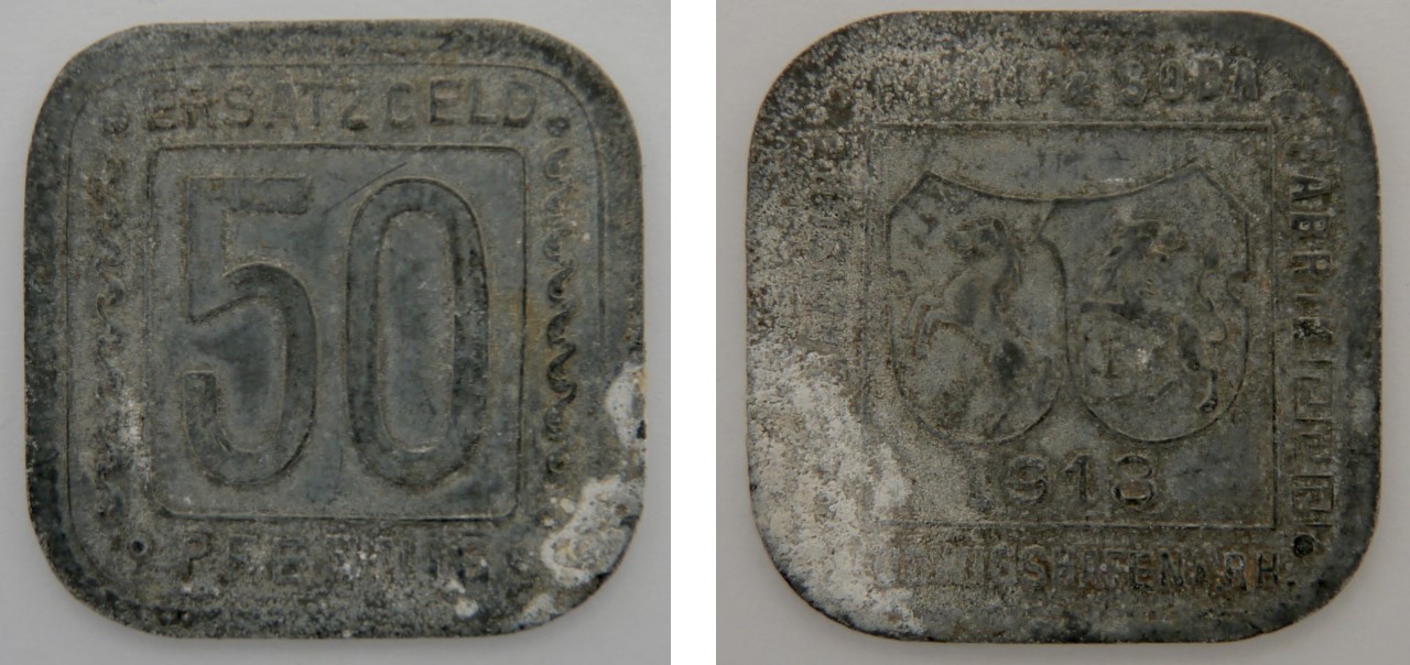 Notgeld BASF 1918 50 Pfennig (Museumsgesellschaft Bad Dürkheim e.V. CC BY-NC-SA)