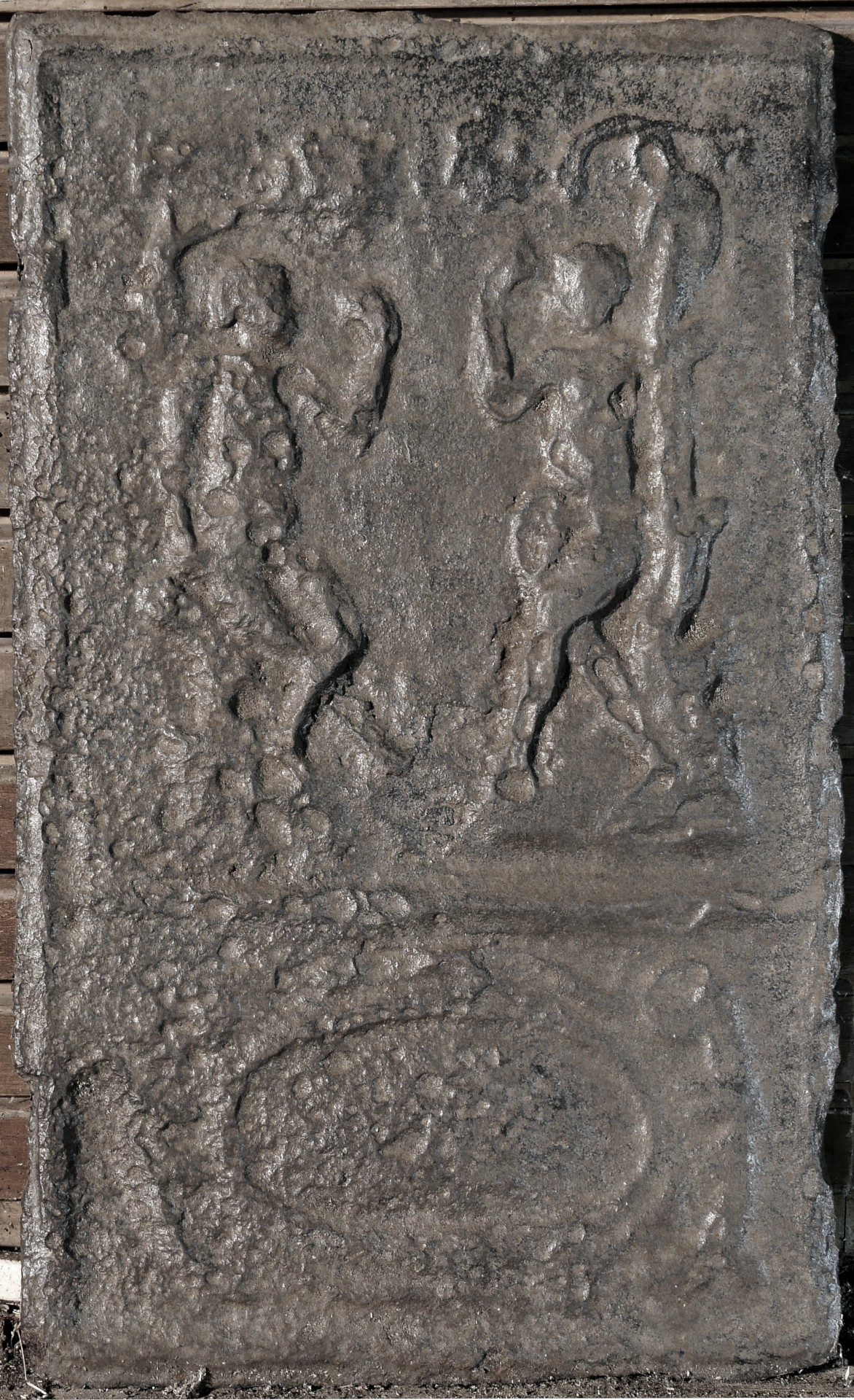 Ofenplatte, Adam und Eva, Quint (Volkskunde- und Freilichtmuseum Roscheider Hof CC0)