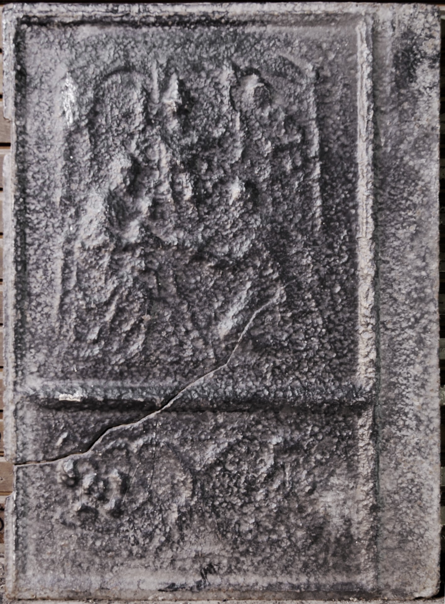Ofenplatte, Anbetung der Heiligen Drei Könige (Volkskunde- und Freilichtmuseum Roscheider Hof CC0)