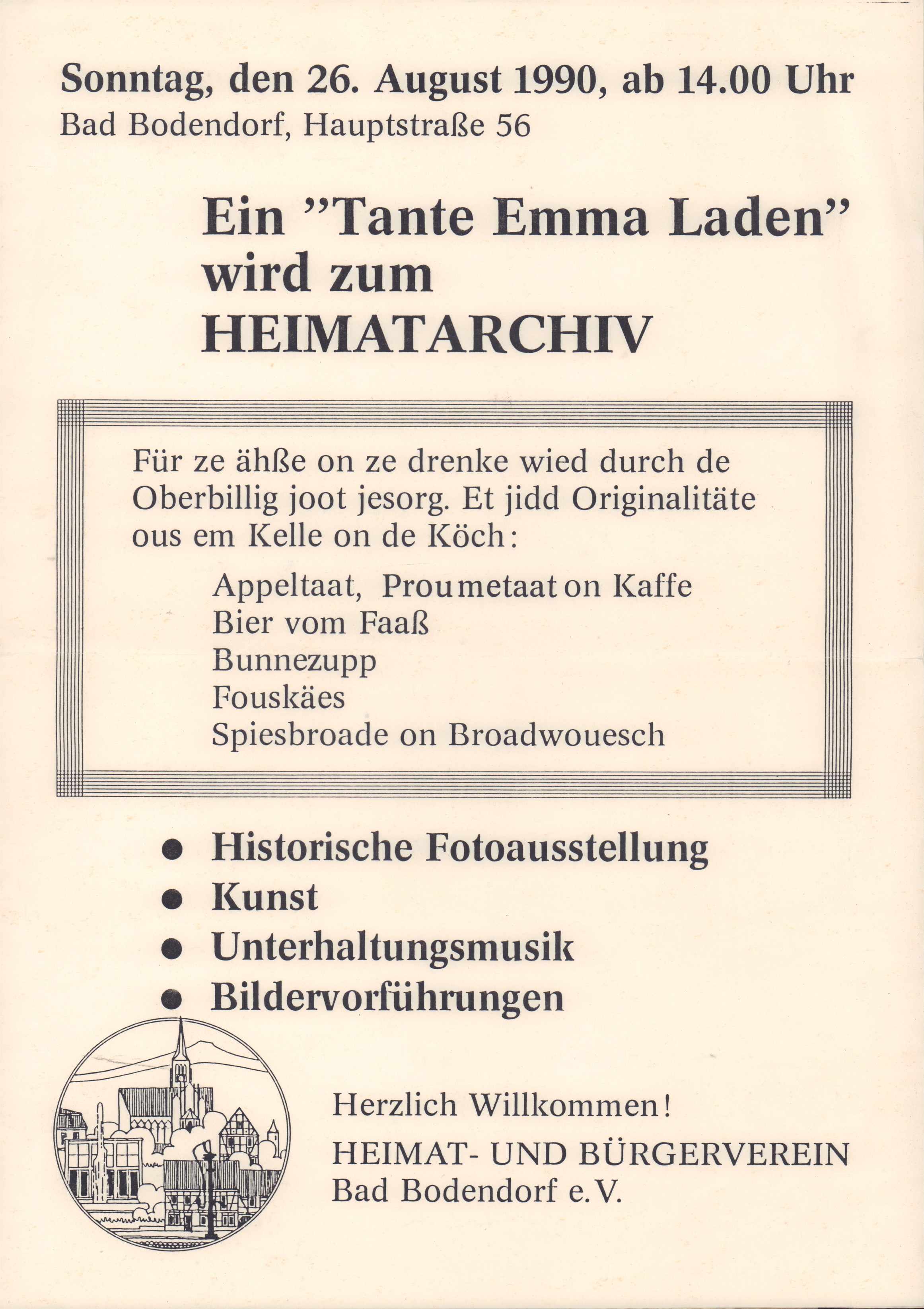 Ein "Tante Emma Laden" wird zum Heimatarchiv (Heimatmuseum und -Archiv Bad Bodendorf CC BY-NC-SA)