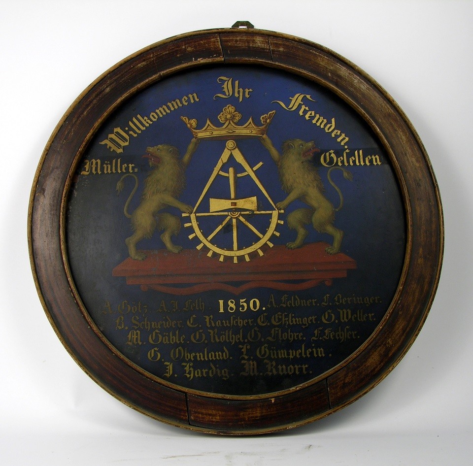 Zunft- bzw. Vereinsschild der Müller (Historisches Museum der Pfalz, Speyer CC BY)
