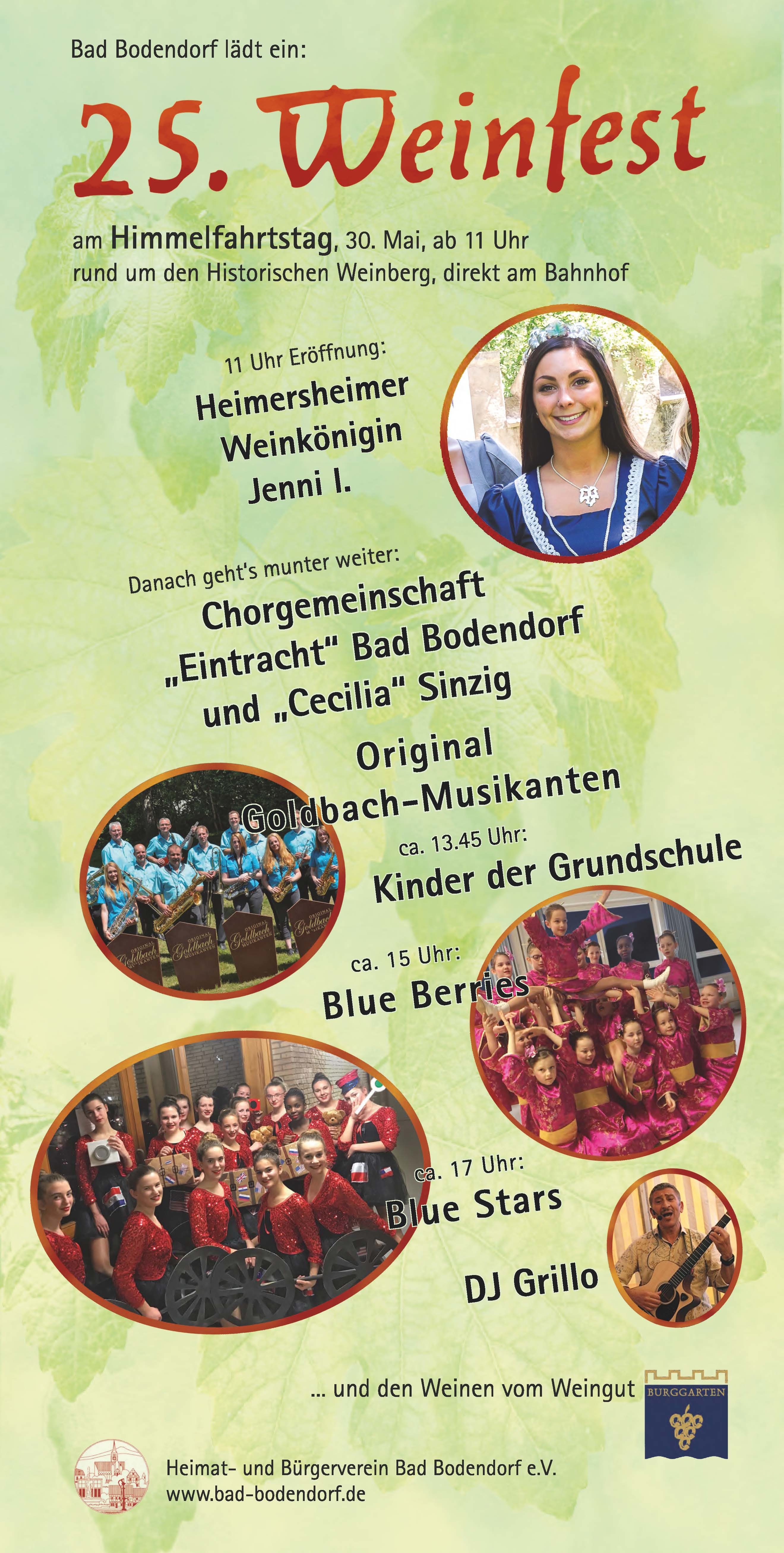 Plakat zum 25. Weinfest in Bad Bodendorf (Heimatmuseum und -Archiv Bad Bodendorf CC BY-NC-SA)
