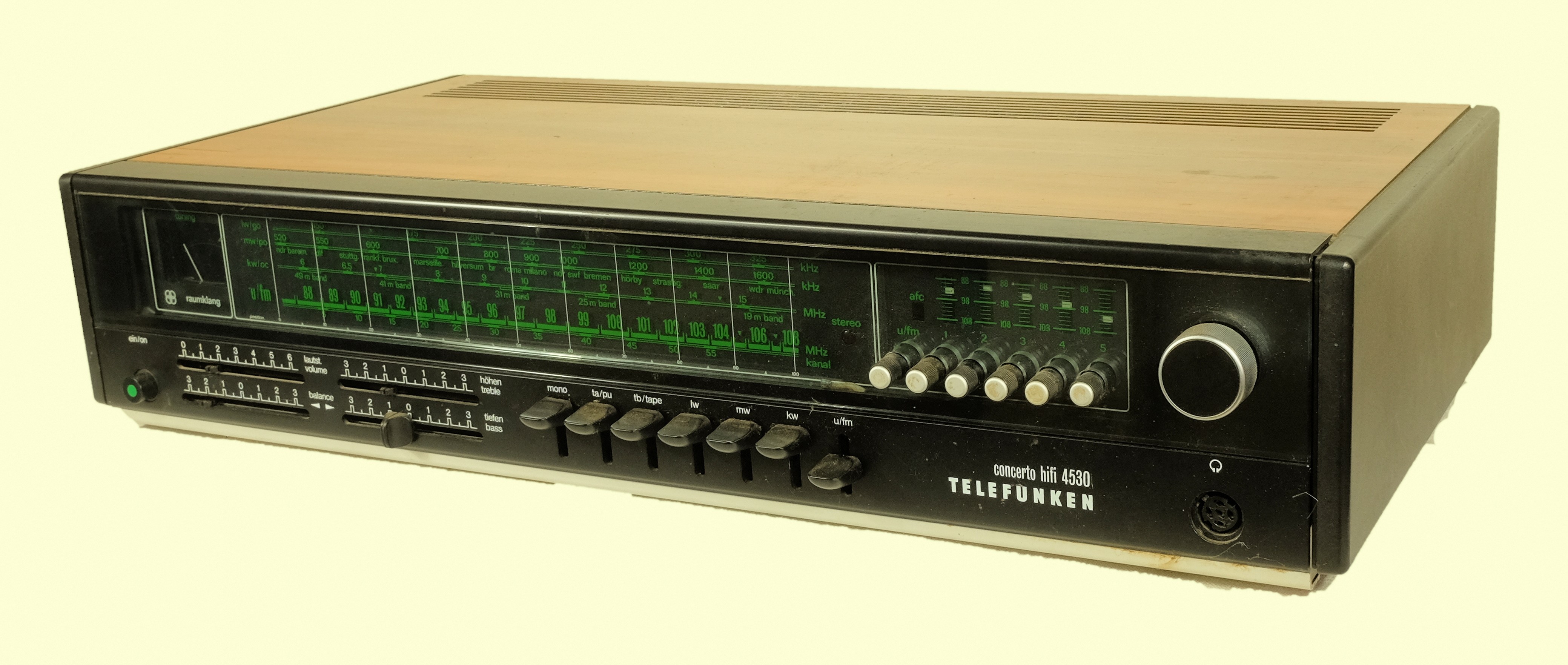 Transistorenradio Telefunken Concerto HiFi 4530 (Volkskunde- und Freilichtmuseum Roscheider Hof CC0)
