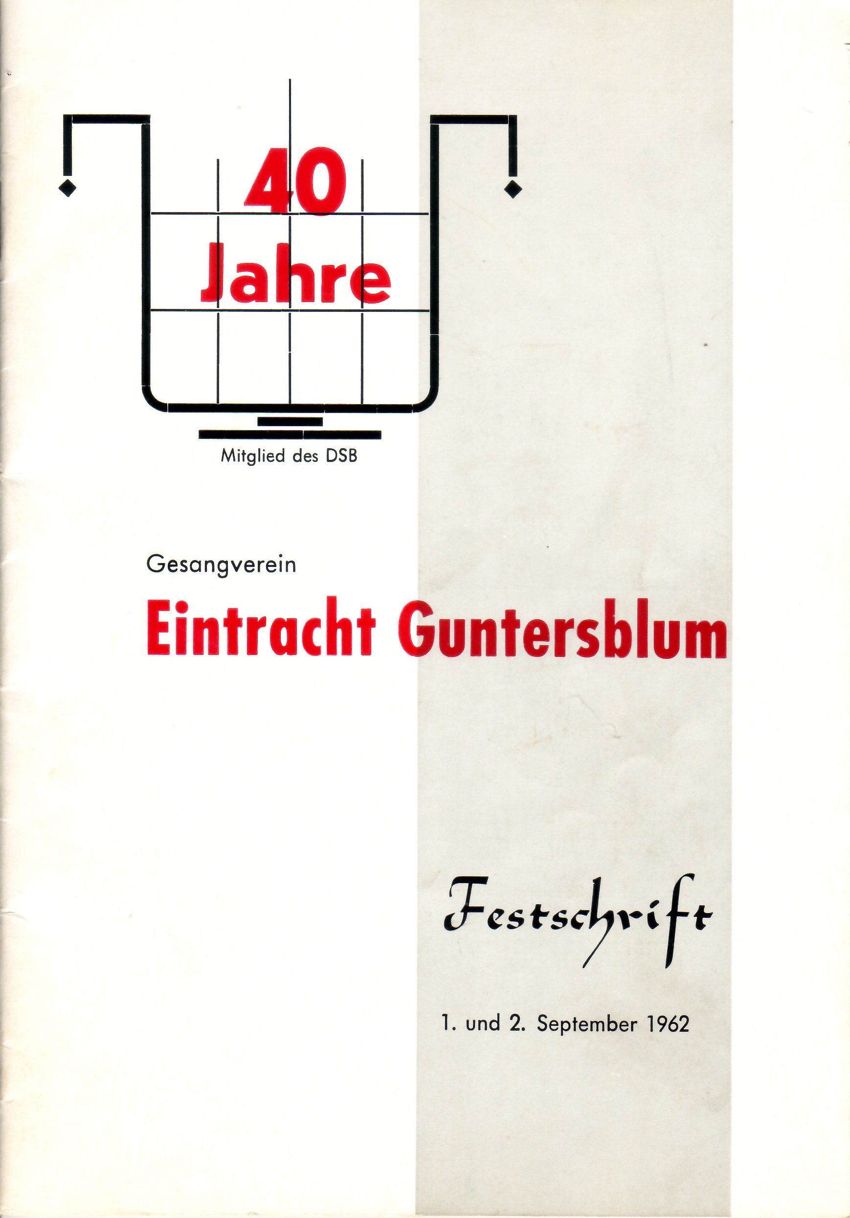 40 Jahre Gesangverein Eintracht Guntersblum (Kulturverein Guntersblum CC BY-NC-SA)