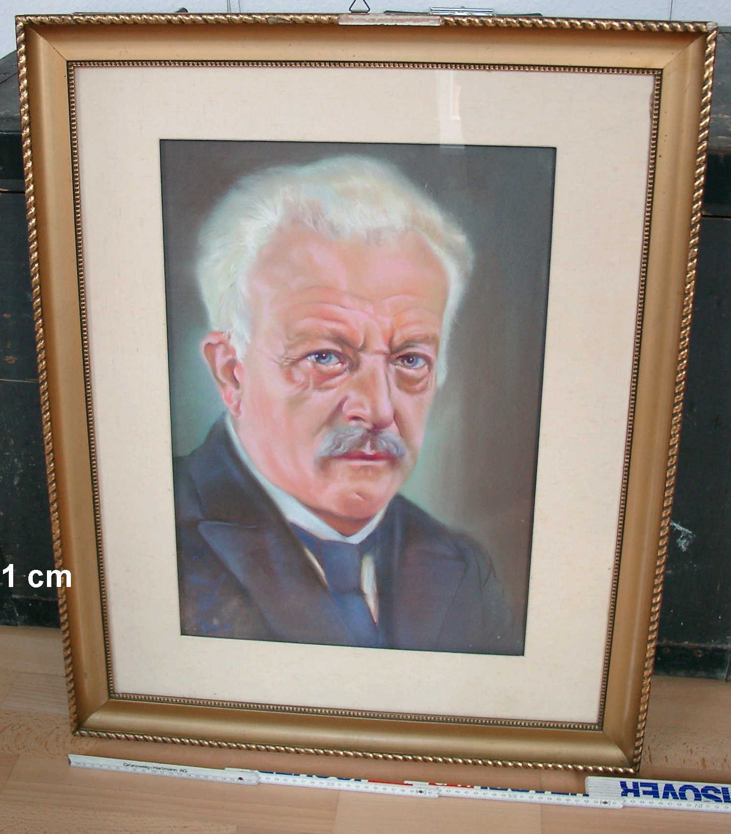 Bild; Gemälde; Pastellzeichnung; Porträt:" Philipp Fauth"; Prinz; 1944 (Stadtmuseum Bad Dürkheim, Museumsgesellschaft Bad Dürkheim e.V. CC BY-NC-SA)