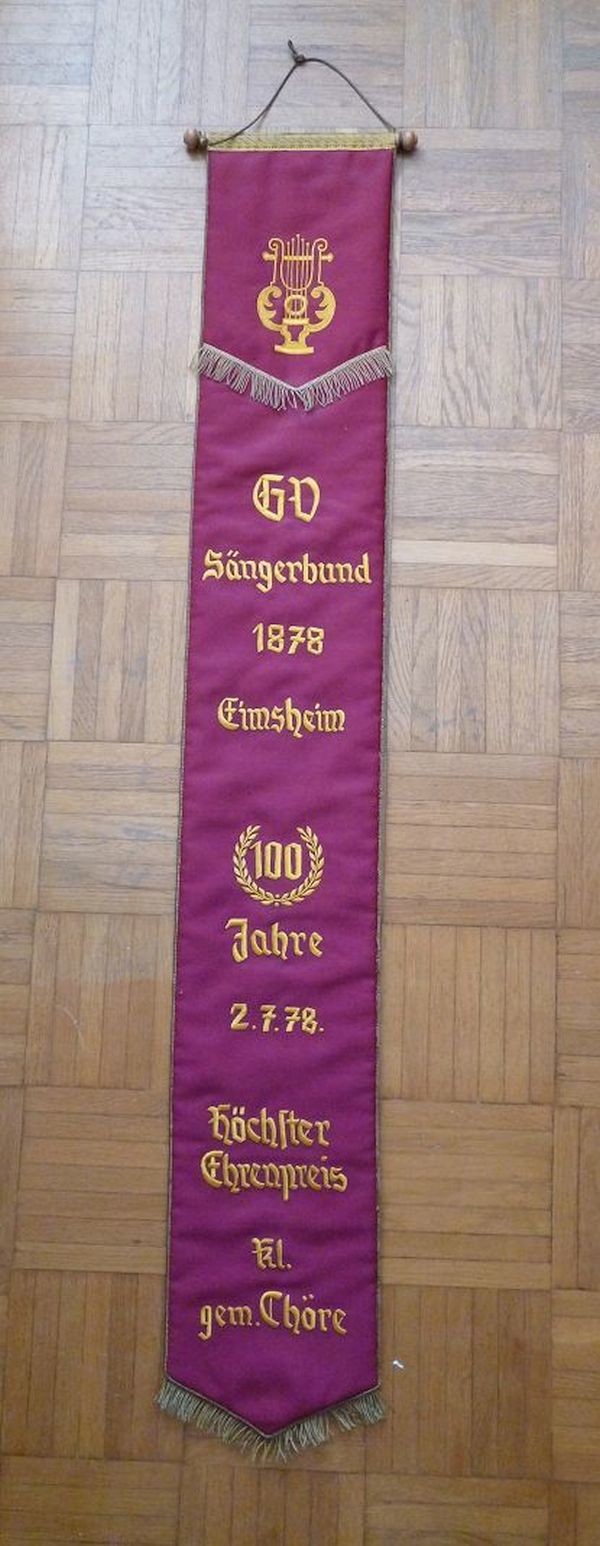 Banner GV Sängerbund 1878 Eimsheim (Kulturverein Guntersblum CC BY-NC-SA)