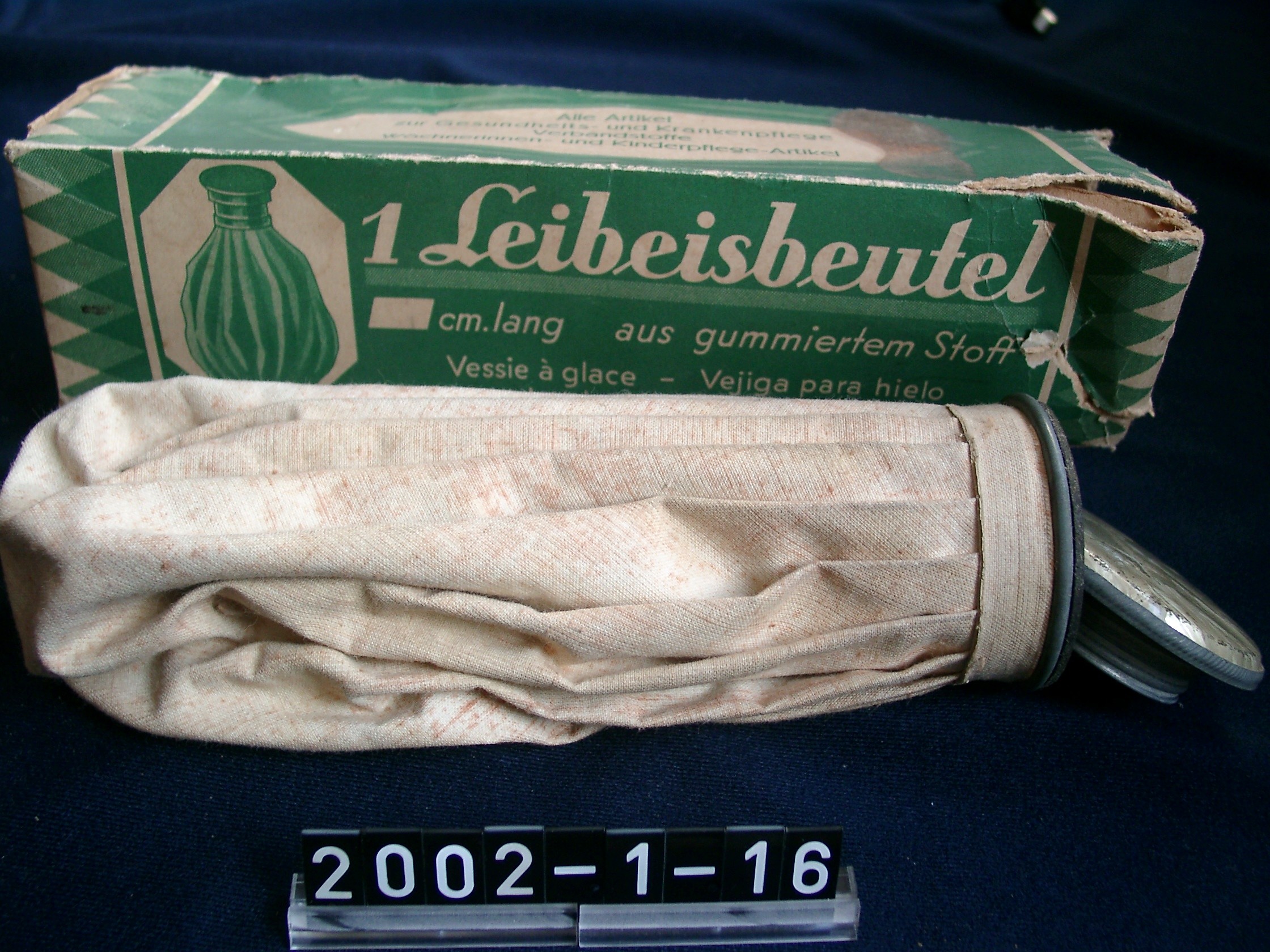 Leibeisbeutel in Orginalverpackung; 20. Jh. (Stadtmuseum Bad Dürkheim, Museumsgesellschaft Bad Dürkheim e.V. CC BY-NC-SA)