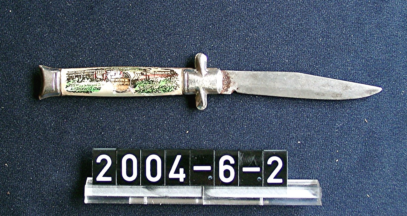 Messer; Souvenir: Dürkheimer Fass (Stadtmuseum Bad Dürkheim, Museumsgesellschaft Bad Dürkheim e.V. CC BY-NC-SA)