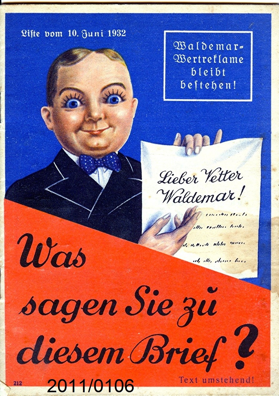 Prospekt; Quieta-Werbeprospekt; 1932 (Stadtmuseum Bad Dürkheim, Museumsgesellschaft Bad Dürkheim e.V. CC BY-NC-SA)
