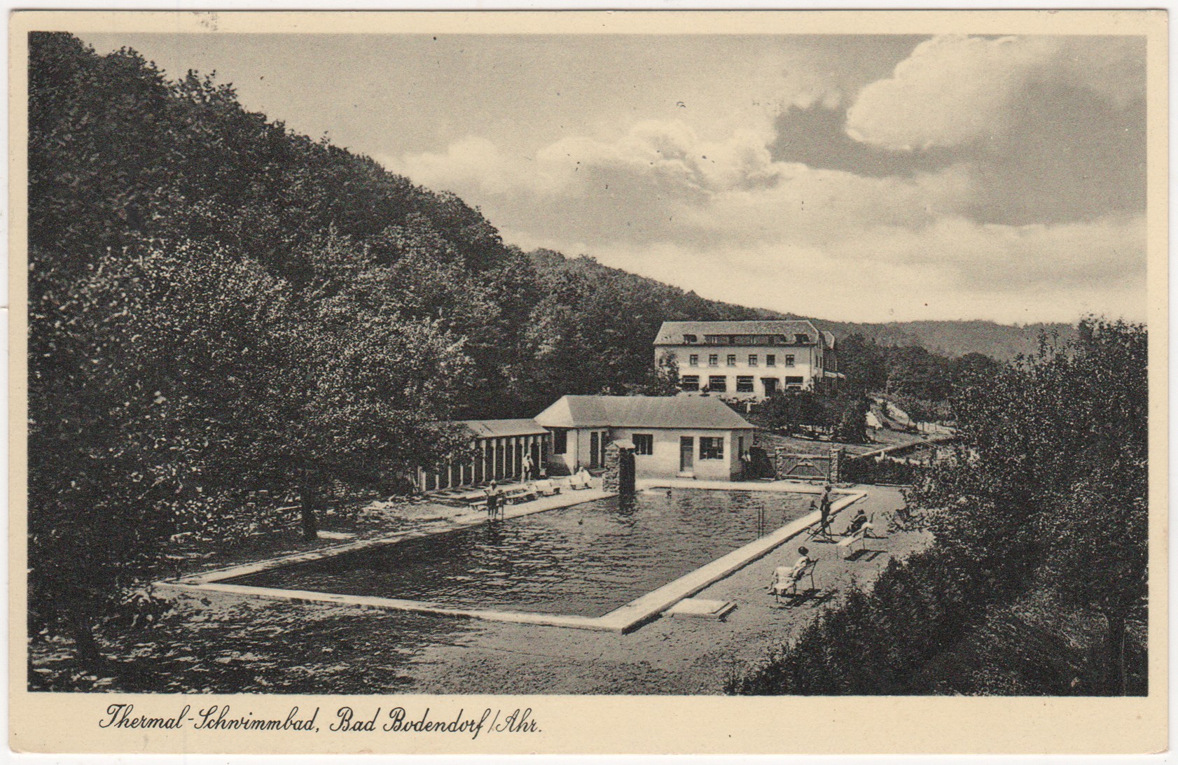 Thermal-Schwimmbad Bad Bodendorf/Ahr im Jahr 1937 (Heimatmuseum und -Archiv Bad Bodendorf CC BY-NC-SA)
