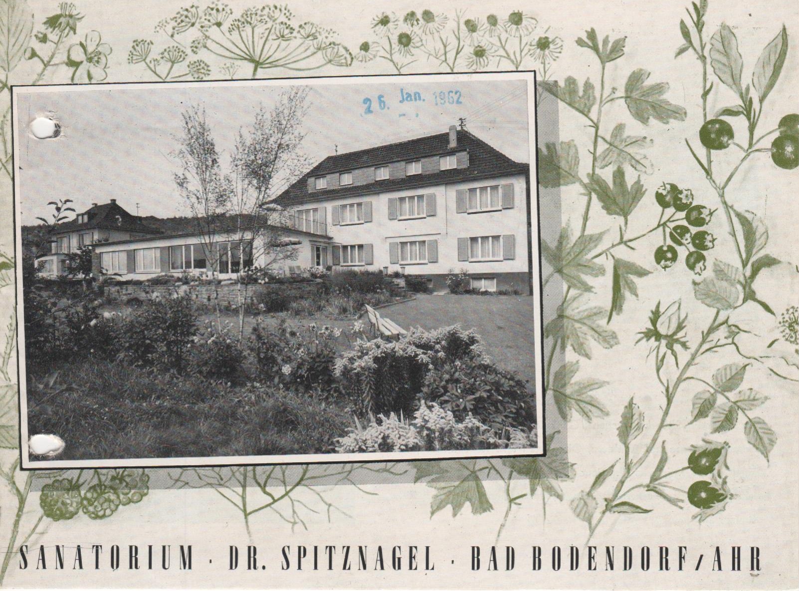 Werbeflyer des Sanatorium Dr. Spitznagen Bad Bodendorf/Ahr (Heimatmuseum und -Archiv Bad Bodendorf CC BY-NC-SA)