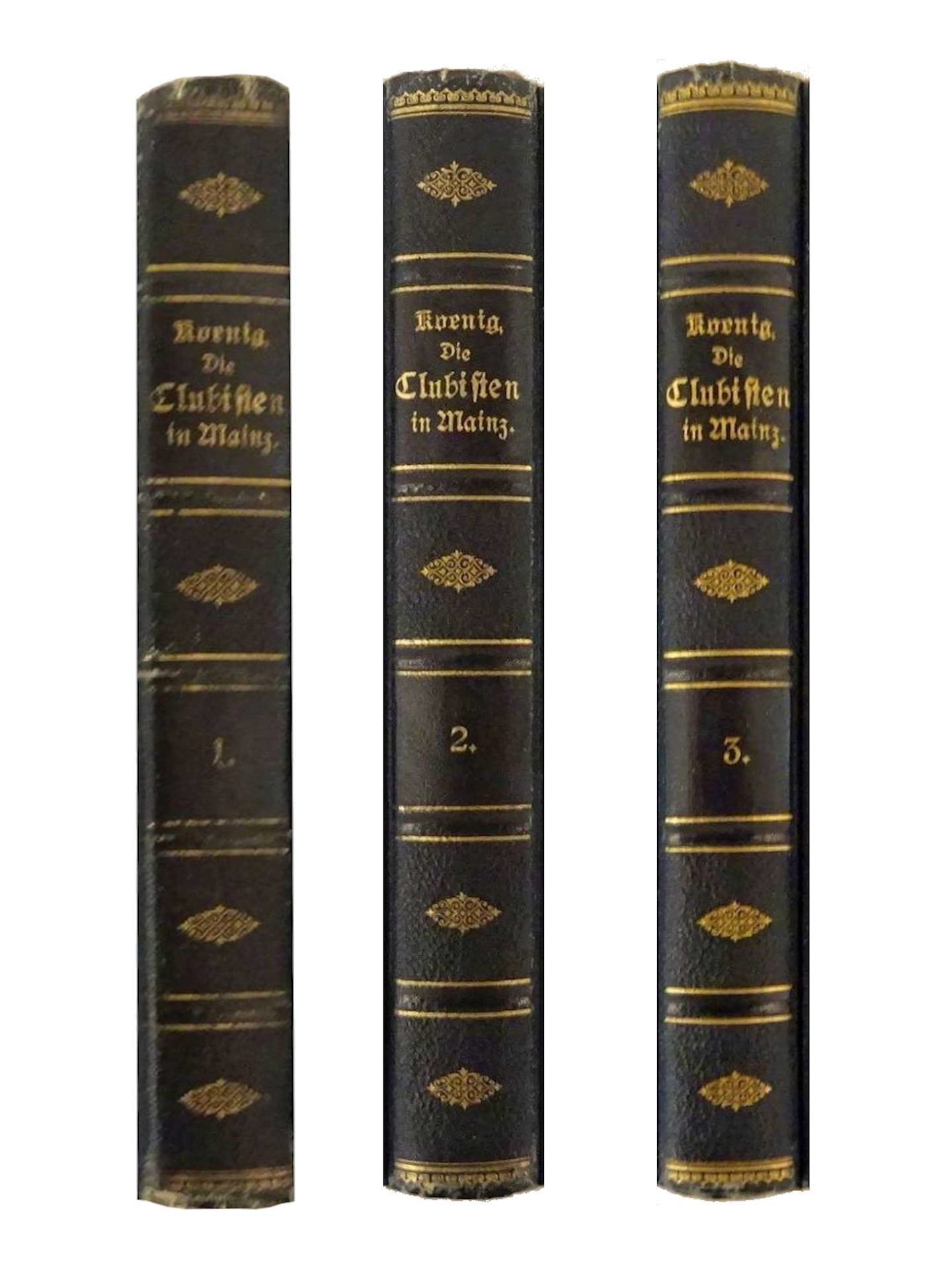 Heinrich Koenig: „Die Clubisten in Mainz“ 3 Bände (Stadthistorisches Museum Mainz CC BY-NC-SA)