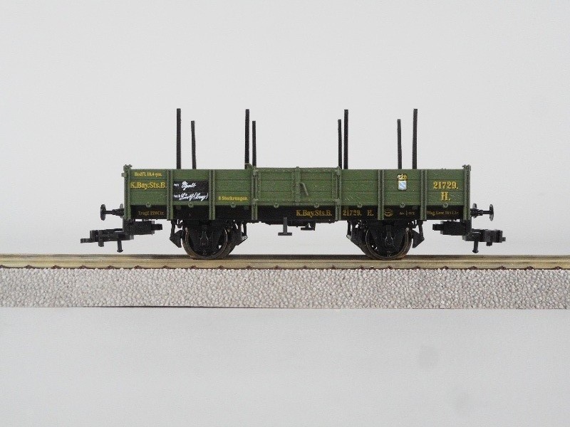 Offener Niederbord-Güterwagen der K.Bay.Sts.B. Trix 23639 (Volkskunde- und Freilichtmuseum Roscheider Hof CC0)