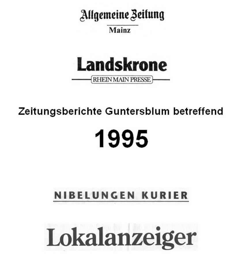 1995 Zeitungsberichte Guntersblum betreffend (Kulturverein Guntersblum CC BY-NC-SA)