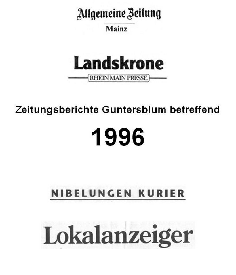 1996 Zeitungsberichte Guntersblum betreffend (Kulturverein Guntersblum CC BY-NC-SA)