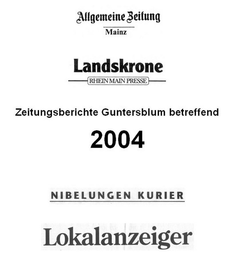 2004 Zeitungsberichte Guntersblum betreffend (Kulturverein Guntersblum CC BY-NC-SA)
