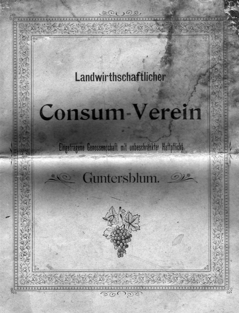 44. Generalversammlung des Consum-Vereins Guntersblum 1902 (Kulturverein Guntersblum CC BY-NC-SA)