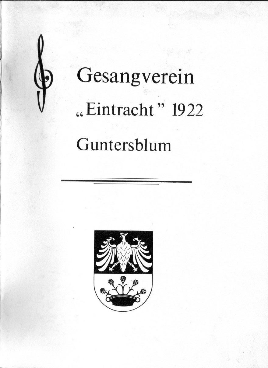 50 Jahre Gesangsverein "Eintracht" 1922 Guntersblum (Kulturverein Guntersblum CC BY-NC-SA)