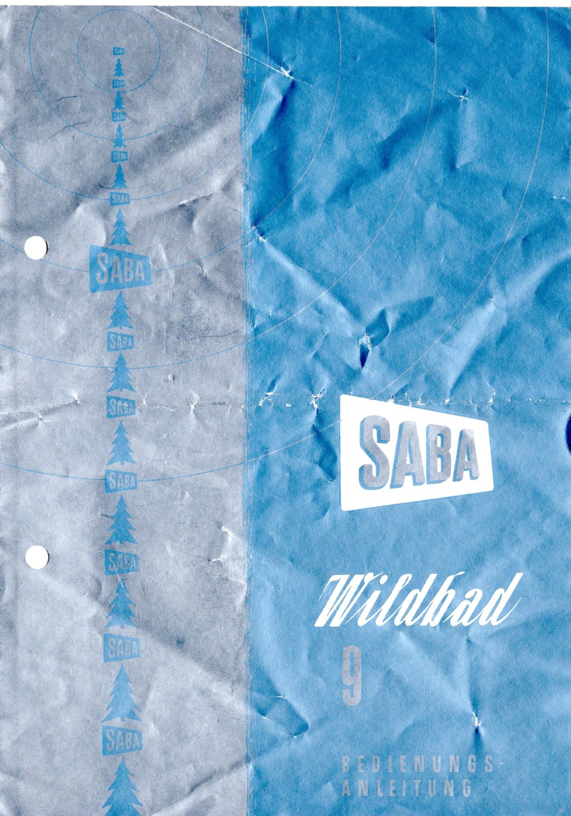 Bedienungsanleitung für Radio SABA Wildbad 9 (Volkskunde- und Freilichtmuseum Roscheider Hof CC0)