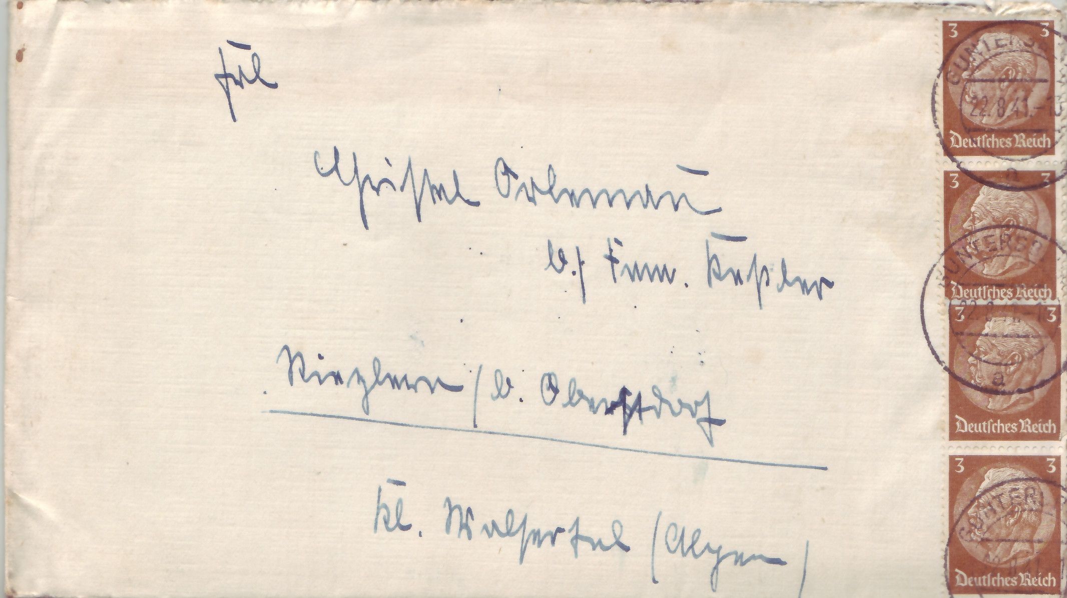 Briefe von Schwester Frieda Ziehr (Museum Guntersblum im Kellerweg 60 CC BY-NC-SA)