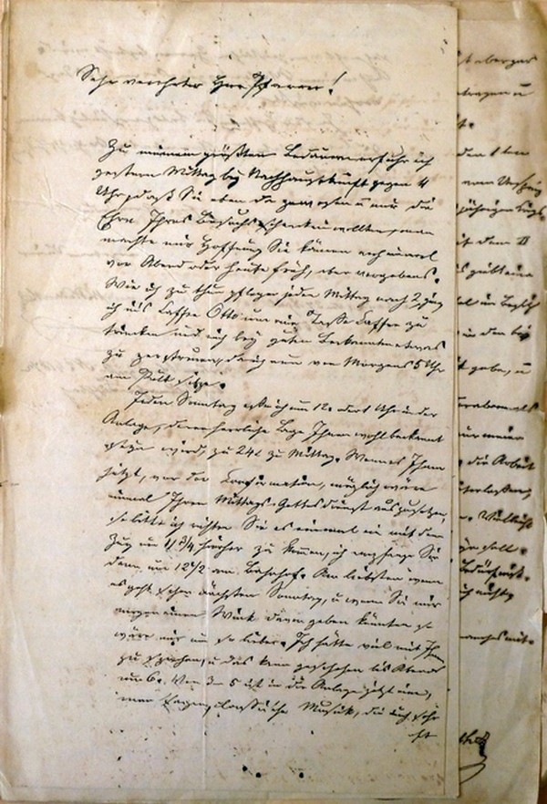 Briefe von Wilhelm Weinerth an Pfarrer Keller (Kulturverein Guntersblum CC BY-NC-SA)