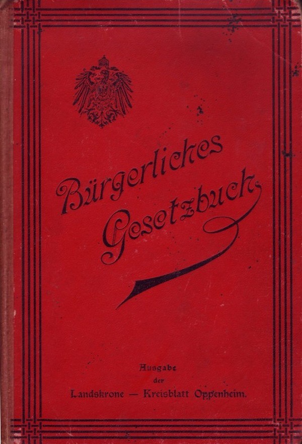 Bürgerliches Gesetzbuch (Kulturverein Guntersblum CC BY-NC-SA)