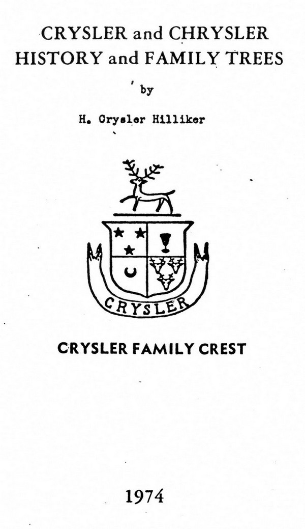 Crysler and Chrysler History and Family Trees (Kulturverein Guntersblum CC BY-NC-SA)