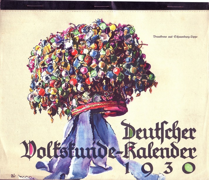 Deutscher Volkskunde-Kalender 1930 (Kulturverein Guntersblum CC BY-NC-SA)