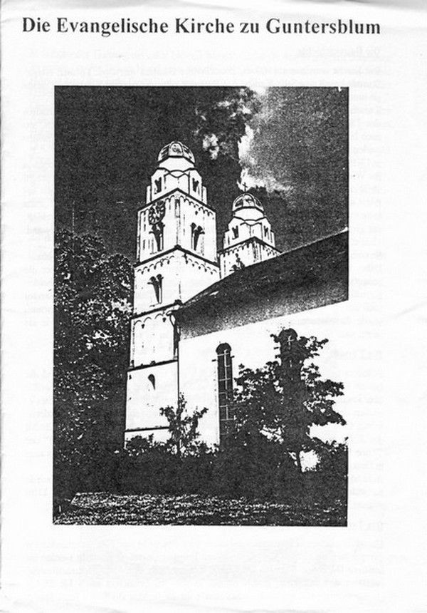 Die Evangelische Kirche zu Guntersblum (Kulturverein Guntersblum CC BY-NC-SA)