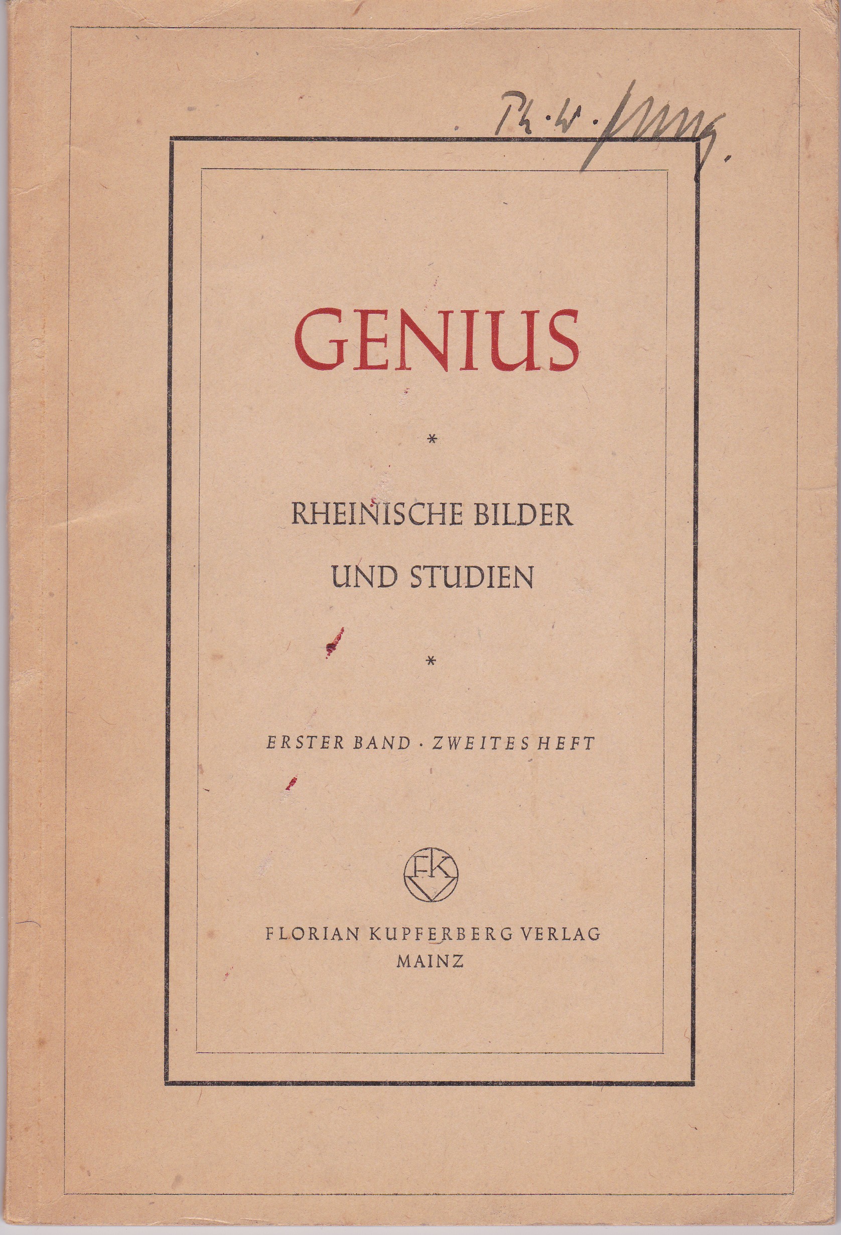 Genius Rheinische Bilder und Studien (Museum Guntersblum  im Kellerweg 20 CC BY-NC-SA)
