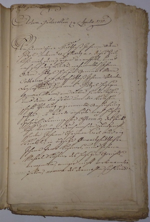 Johann Adam Schätzel Schultheißen Theilung 1770 (Kulturverein Guntersblum CC BY-NC-SA)