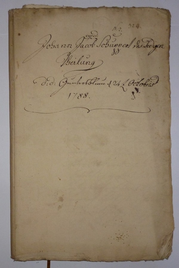 Johann Jacob Schuppert des Ledigen Theilung 1788 (Kulturverein Guntersblum CC BY-NC-SA)