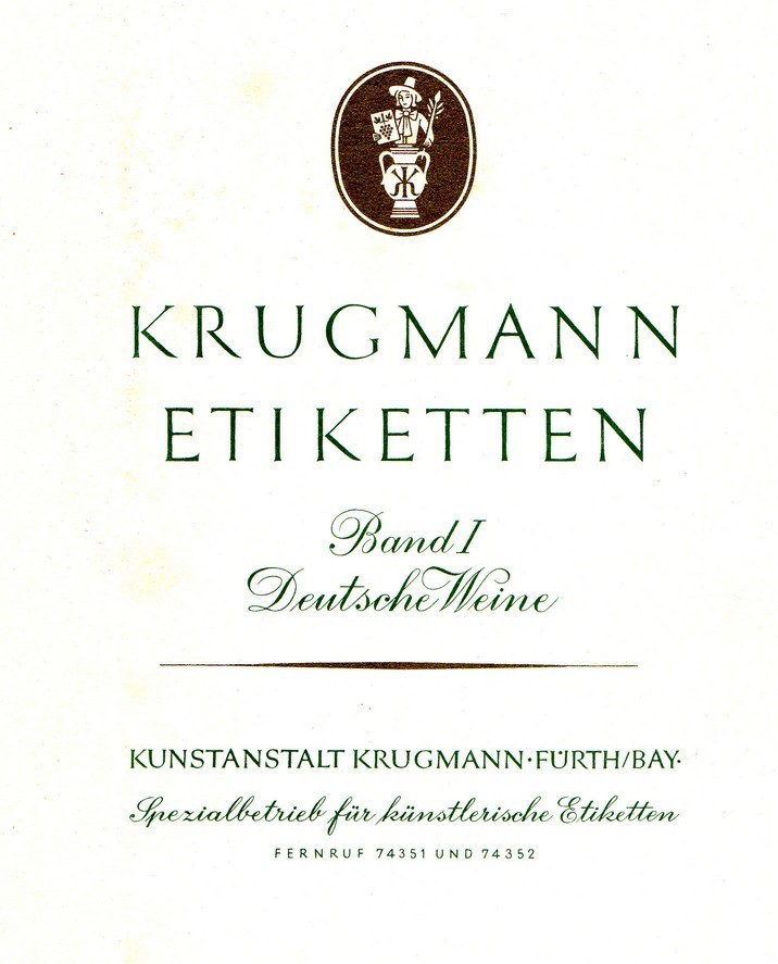 Krugmann Etiketten. Band I. Deutsche Weine (Kulturverein Guntersblum CC BY-NC-SA)