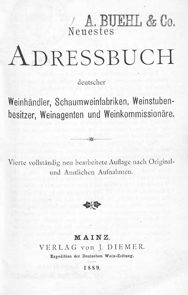 Neuestes Adressbuch deutscher Weinhändler... (Kulturverein Guntersblum CC BY-NC-SA)